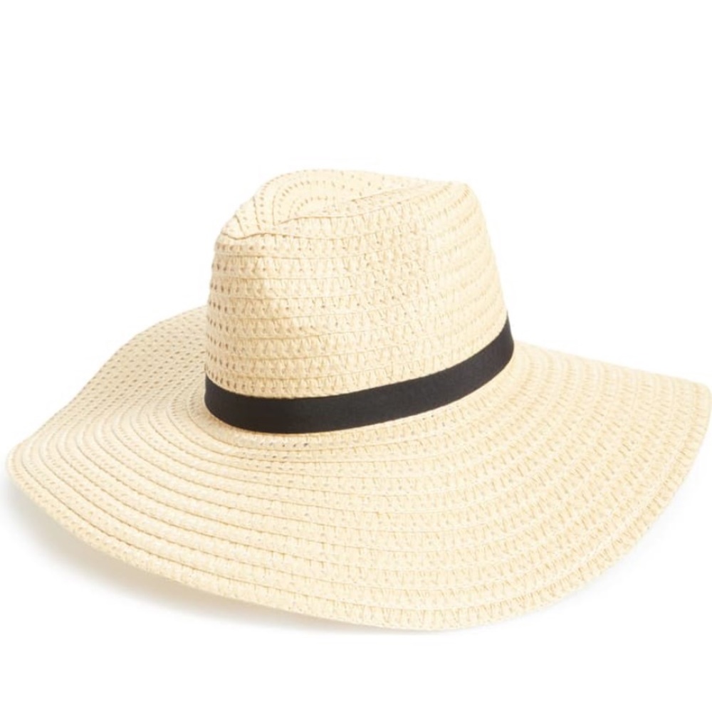 NWT wide brim straw hat BP